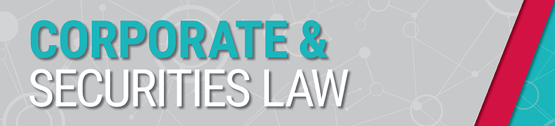 Corporate & Securities Law Network May Legal Update (May 13, 2025)